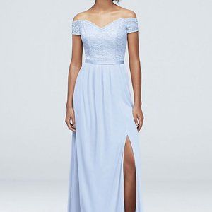 Ice Blue Bridesmaid Dress